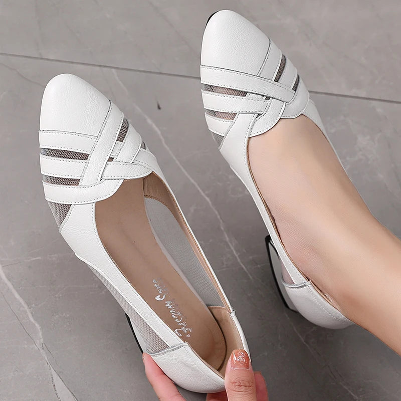 Anatana - Chaussure en cuir véritable ultra confortable