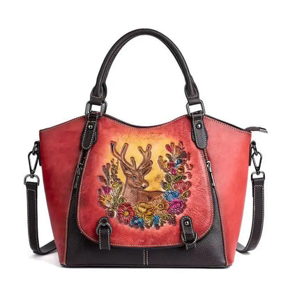 Mala Tote Vitória Vintage – Em Couro Genuíno Premium