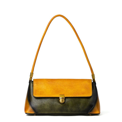 Sac Capri Vintage – Compact en cuir véritable 