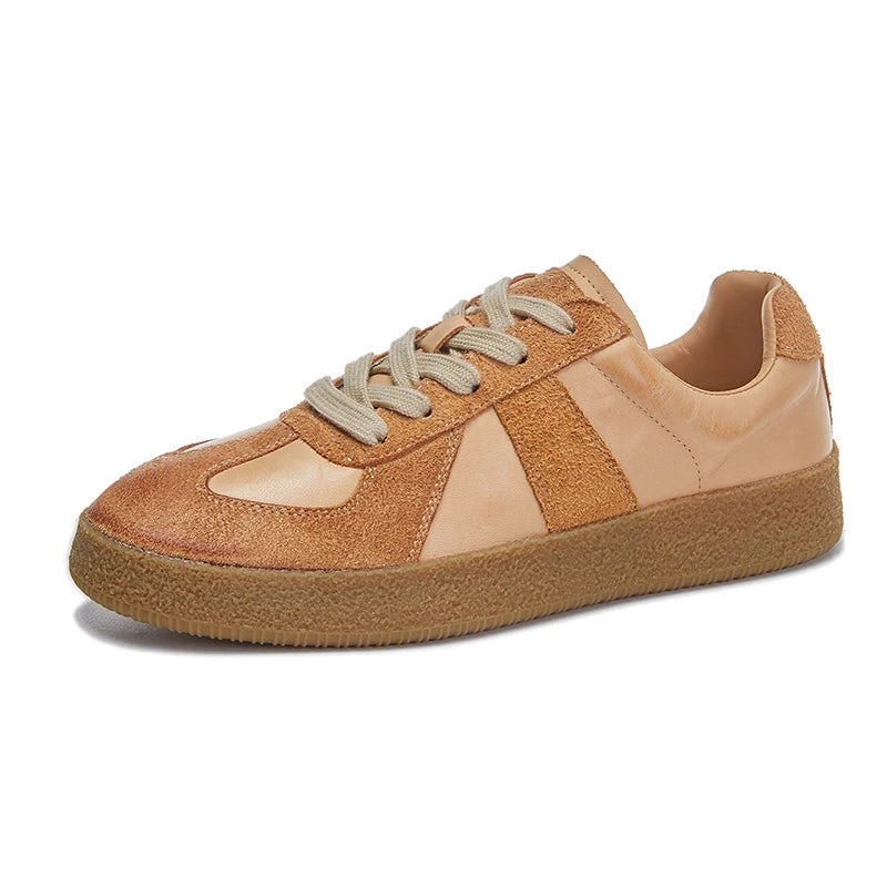 Elnatiana Daux - Chaussures de tennis en cuir véritable