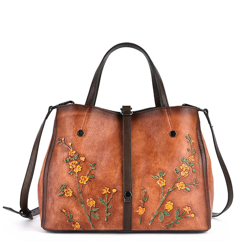 Mala Bucket Aurora Vintage – Em Couro Genuíno Premium