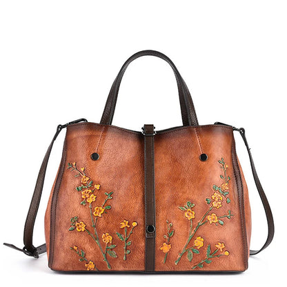 Mala Bucket Aurora Vintage – Em Couro Genuíno Premium