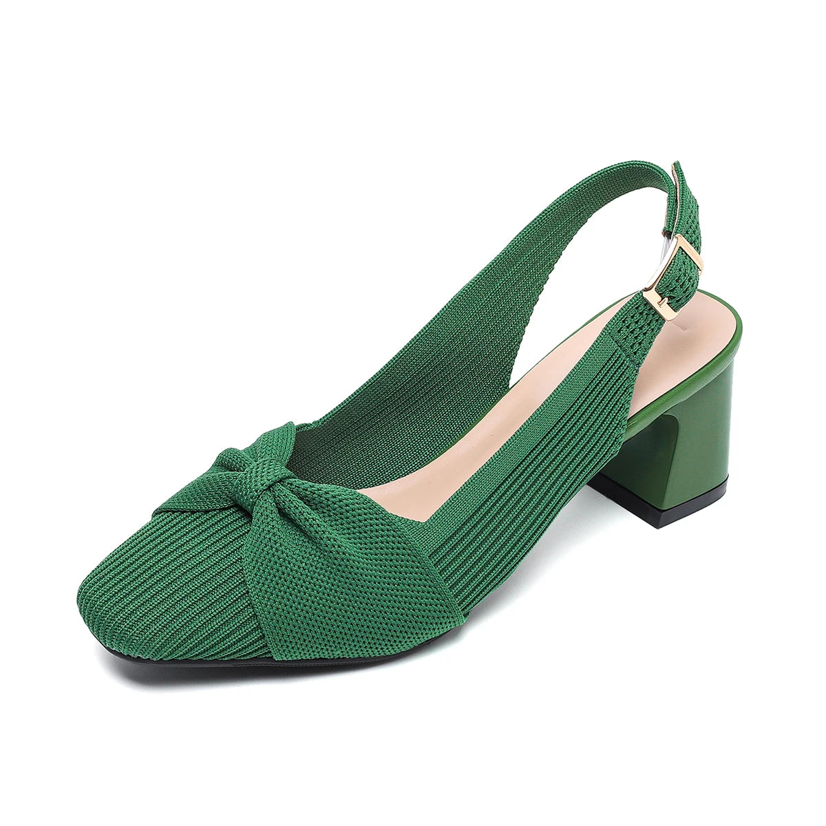 Valentina Rouge - Sapato Slingback Elegante de Salto Médio