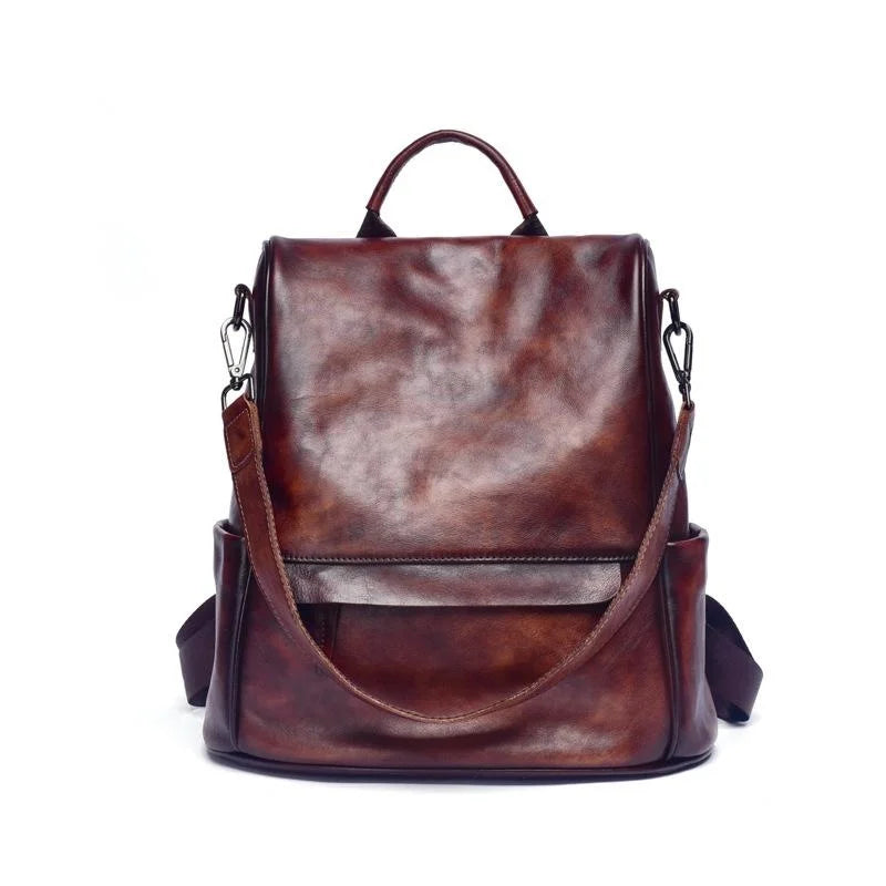 Sac à dos vintage Valeria – Fabriqué en cuir véritable de première qualité
