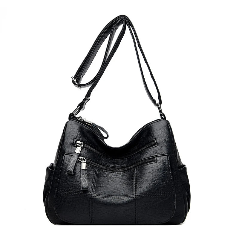 Sac « Nappa Lux » – Cuir végan imperméable au style décontracté haut de gamme