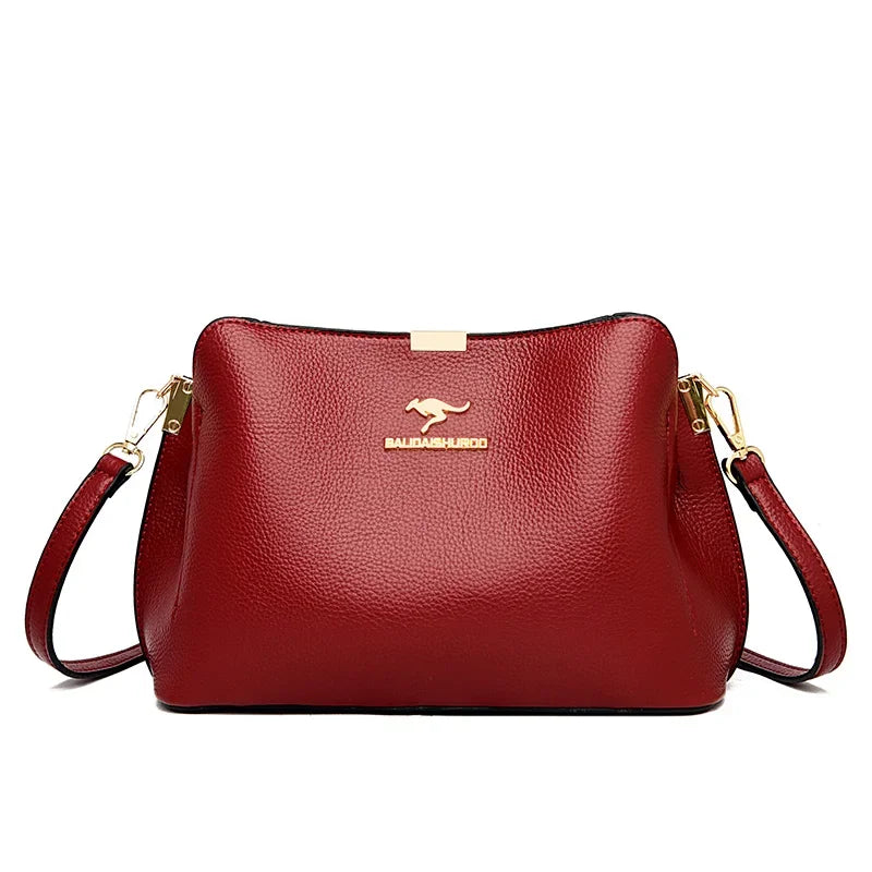 Sac à main élégant à trois compartiments pour femme