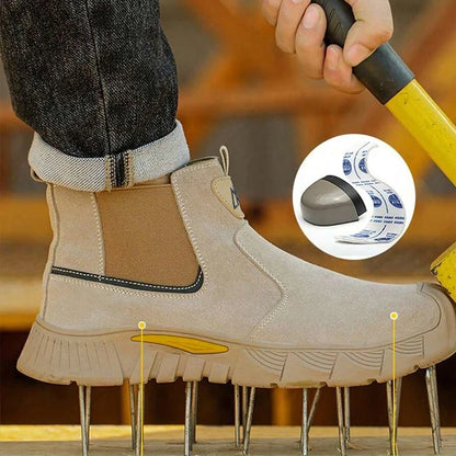 TitanSafe Elite – Sapatos de Segurança em Pele com Biqueira de Aço