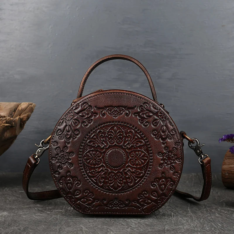 Sac vintage oriental en jade – Fabriqué en cuir véritable de qualité supérieure