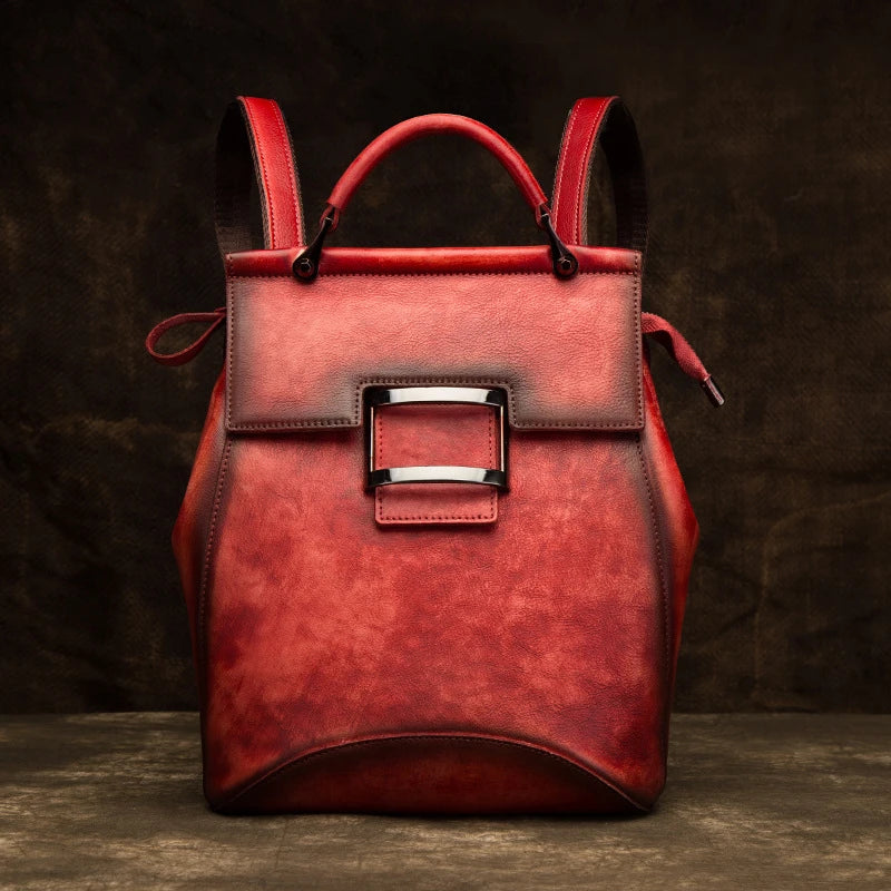 Mochila Verona Vintage – Em Couro Genuíno Premium