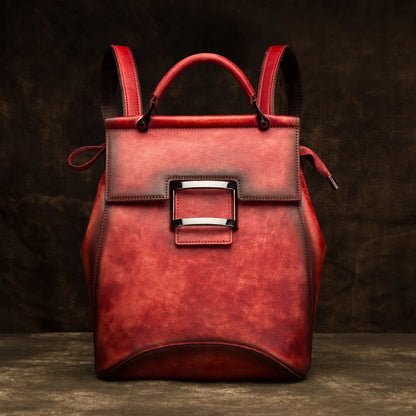 Mochila Verona Vintage – Em Couro Genuíno Premium