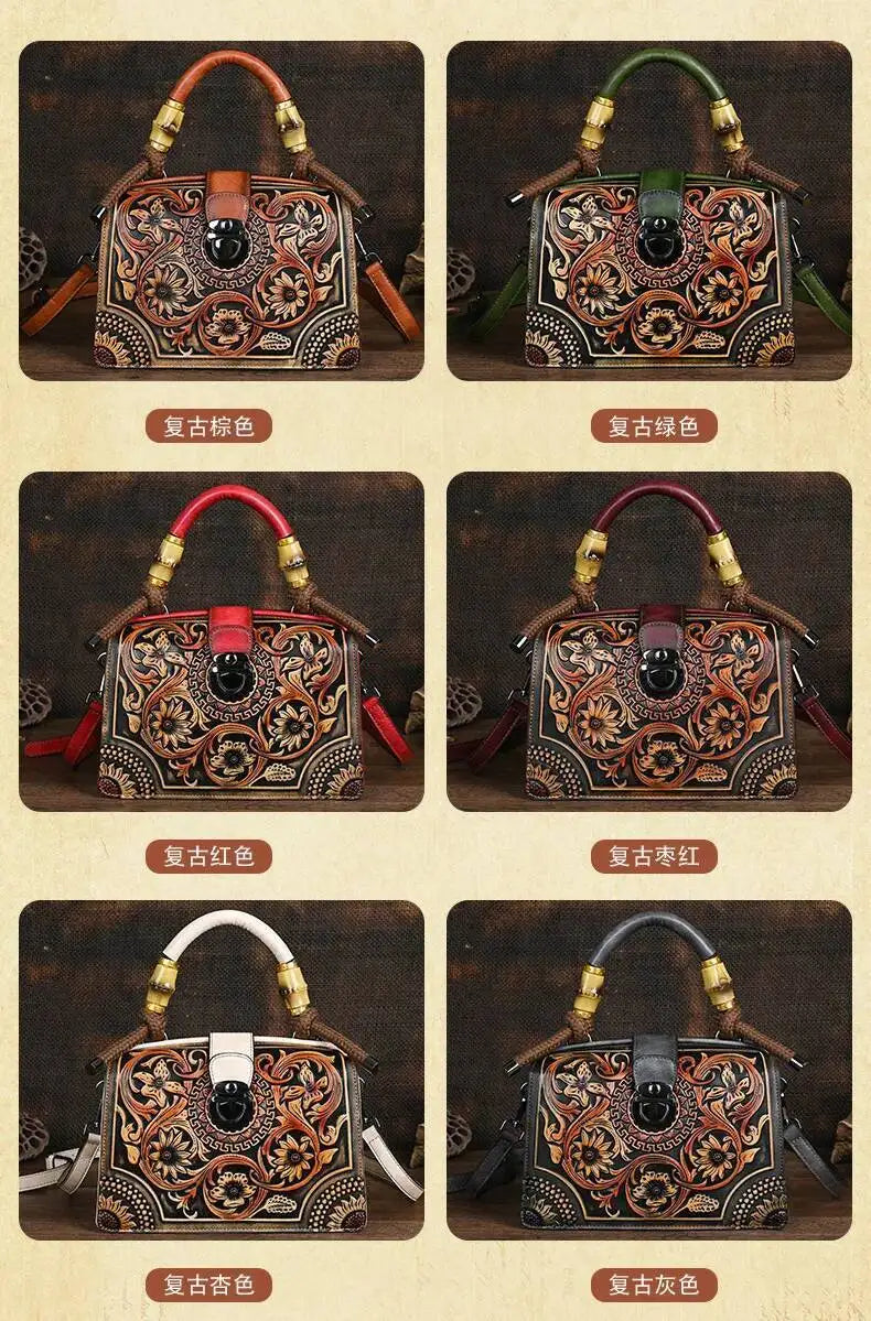 Mala Floral Elisa Vintage – Design Elegante de Alta Qualidade