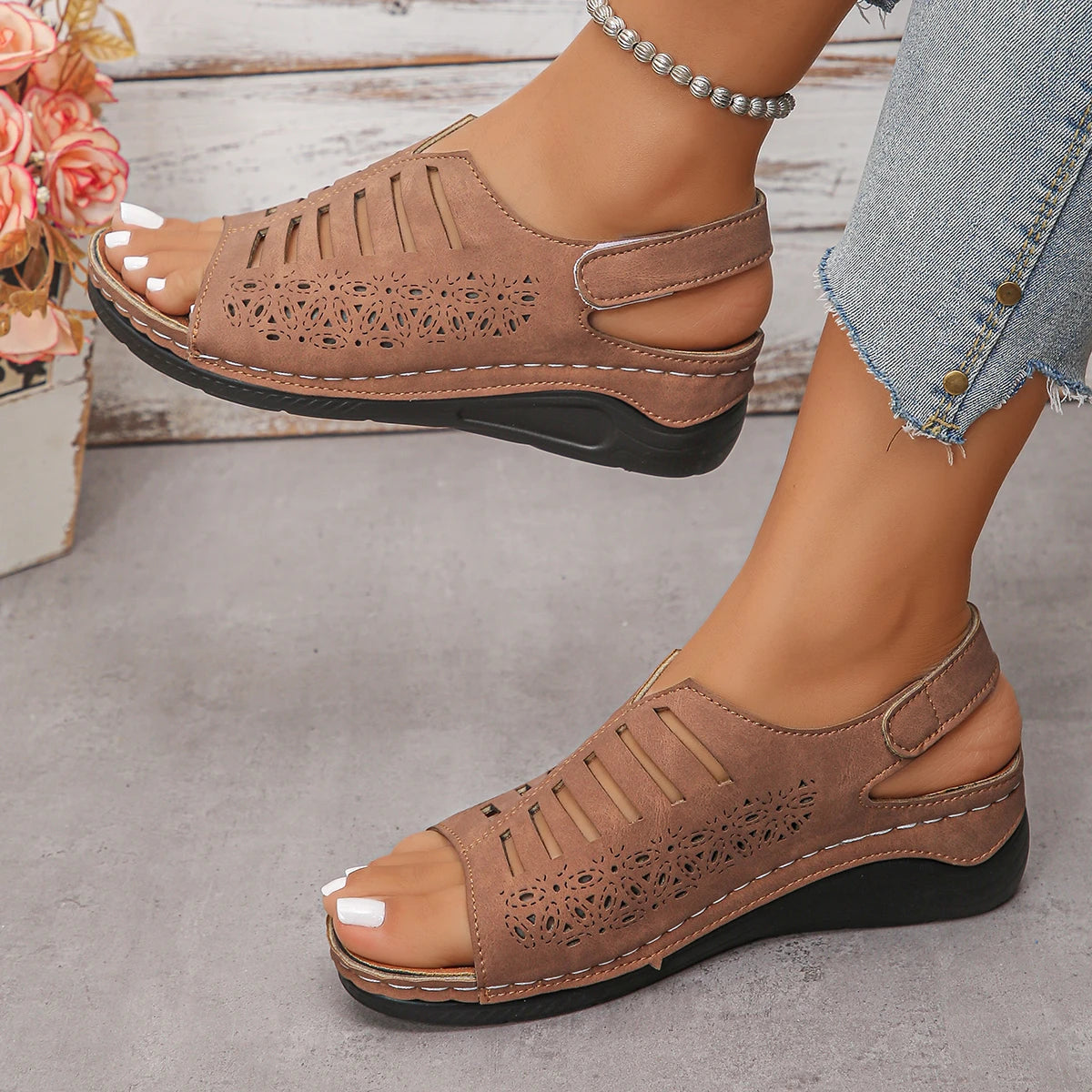 Capri Comfort – Sandálias de Cunha