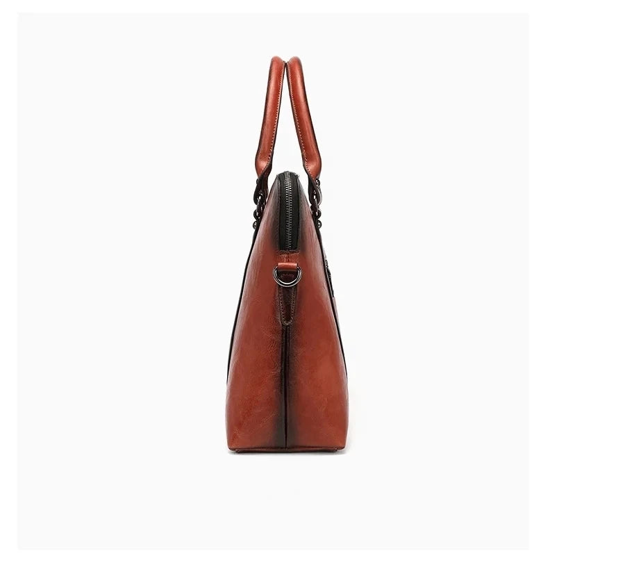 Mala Executiva Helena Vintage – Em Couro Natural Premium