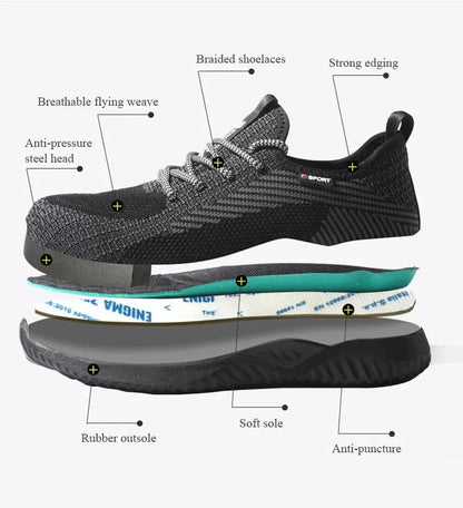 Fortress S1P – Botas de Segurança Leves com Biqueira de Aço