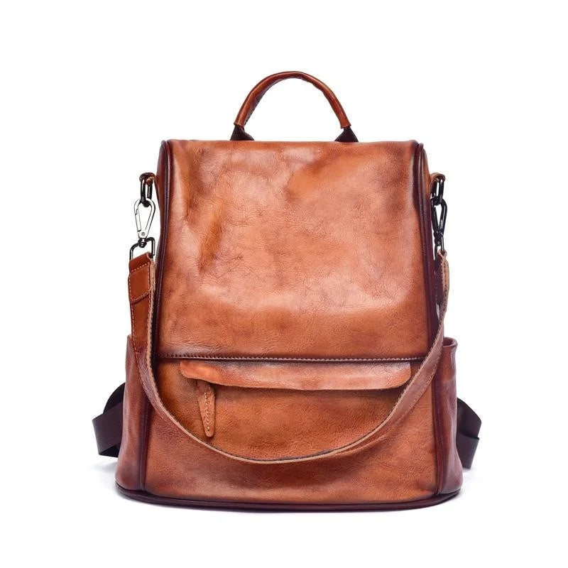 Sac à dos vintage Valeria – Fabriqué en cuir véritable de première qualité