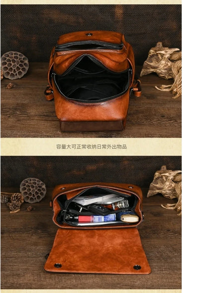 Sac à dos géométrique vintage Laura – Design élégant et de haute qualité