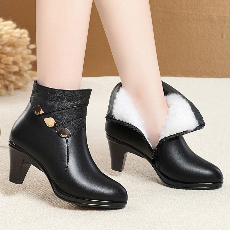 Brême - Bottes en cuir véritable