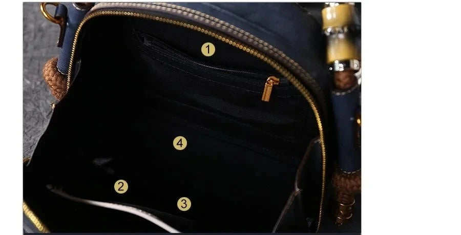 Sac coquillage oriental vintage Mei – Fabriqué en cuir véritable de qualité supérieure