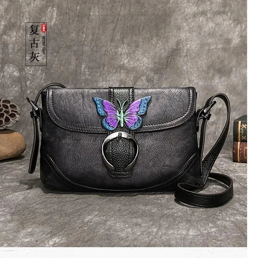 Sac Sofia Vintage Artistique – Fabriqué en cuir véritable de qualité supérieure