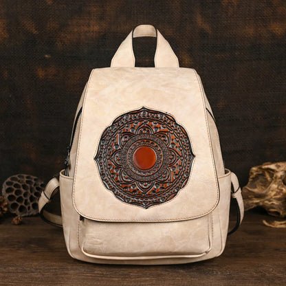 Sac à dos géométrique vintage Laura – Design élégant et de haute qualité