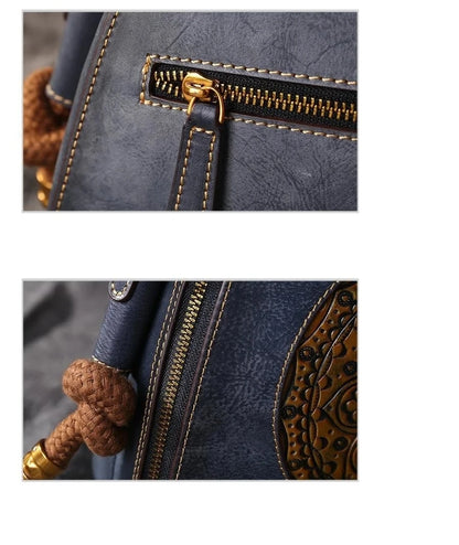 Sac coquillage oriental vintage Mei – Fabriqué en cuir véritable de qualité supérieure