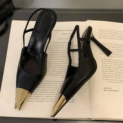 Isabella Luxe – Sapatos Slingback de Salto Alto