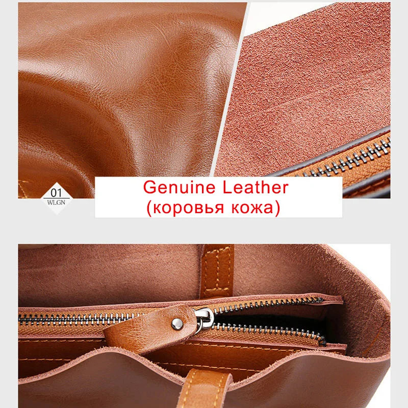 Sac Farielle vintage – Sac bandoulière en cuir véritable