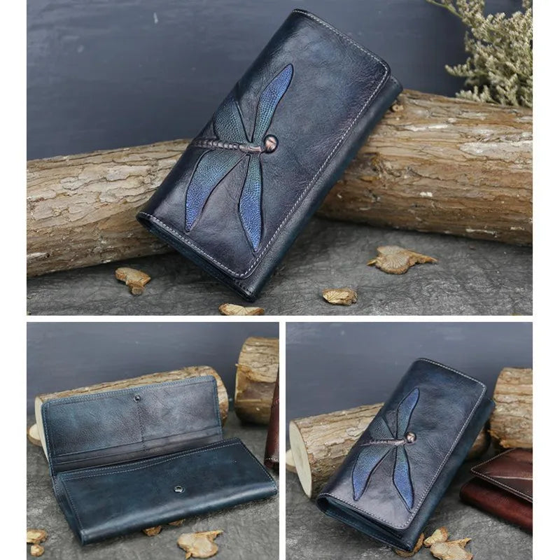 Portefeuille Aurora Classic Vintage – Fabriqué en cuir véritable de première qualité