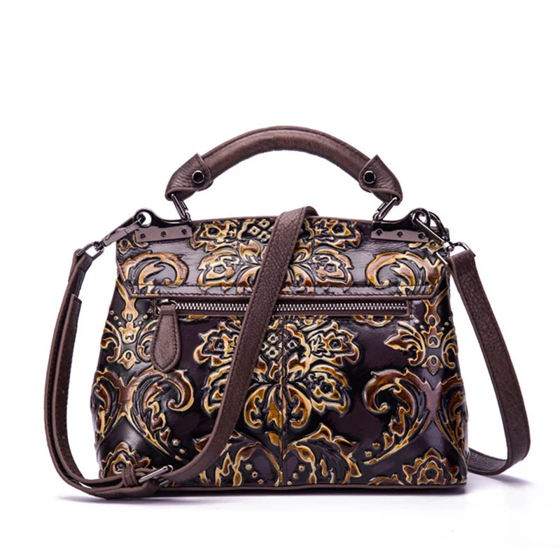 Mala Flap Aurora Vintage – Em Couro Genuíno Premium
