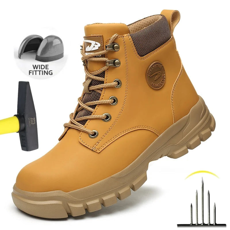 IronShield Pro – Botas de Segurança Impermeáveis com Biqueira de Aço