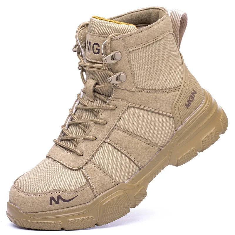 IronShield Pro – Botas de Segurança Impermeáveis com Biqueira de Aço