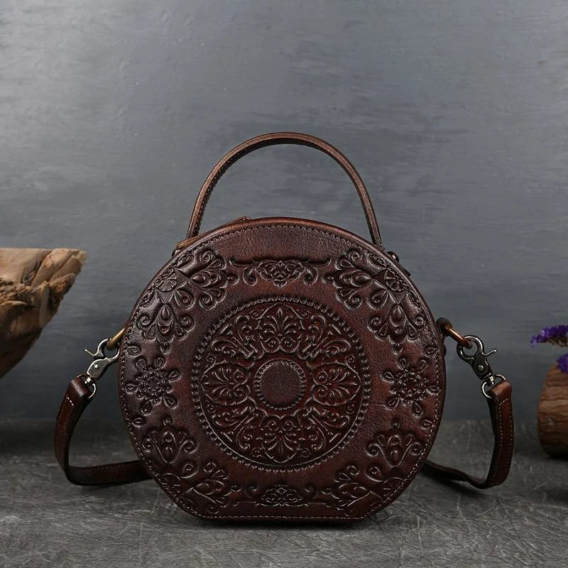 Sac vintage oriental en jade – Fabriqué en cuir véritable de qualité supérieure