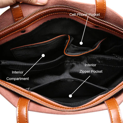 Sac Farielle vintage – Sac bandoulière en cuir véritable