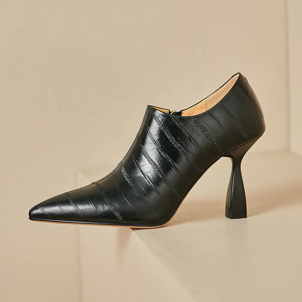 Tan Daux - Chaussure en cuir véritable et textile