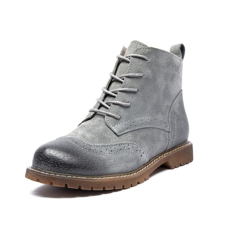 Bottines Roberta en daim souple véritable