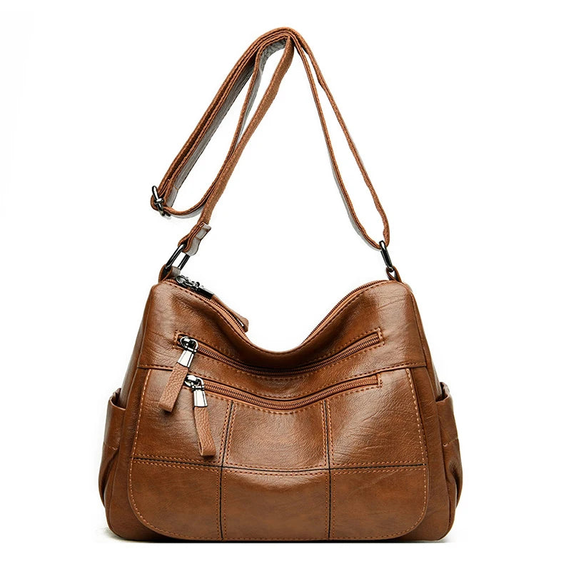 Sac « Nappa Lux » – Cuir végan imperméable au style décontracté haut de gamme
