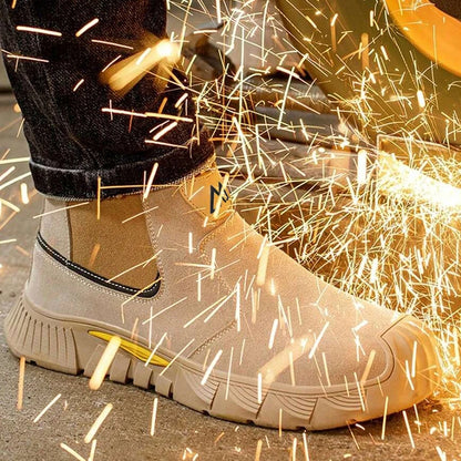 TitanSafe Elite – Sapatos de Segurança em Pele com Biqueira de Aço