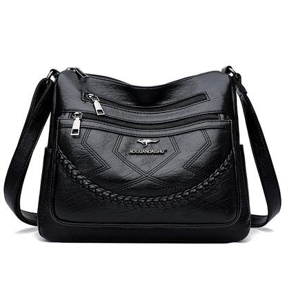 Sac « Vera Soft » – Sac multipoches pour femme en cuir végan luxueux