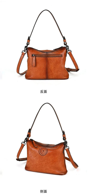 Sac Siena Vintage – En cuir véritable, compact 
