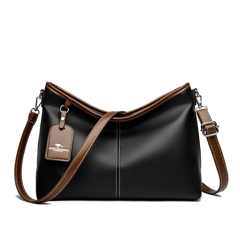 Sac seau élégant bicolore