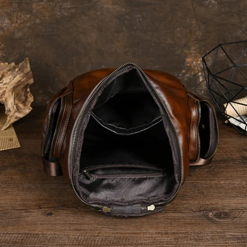 Sac à dos Clara Vintage – Fabriqué en cuir véritable de première qualité