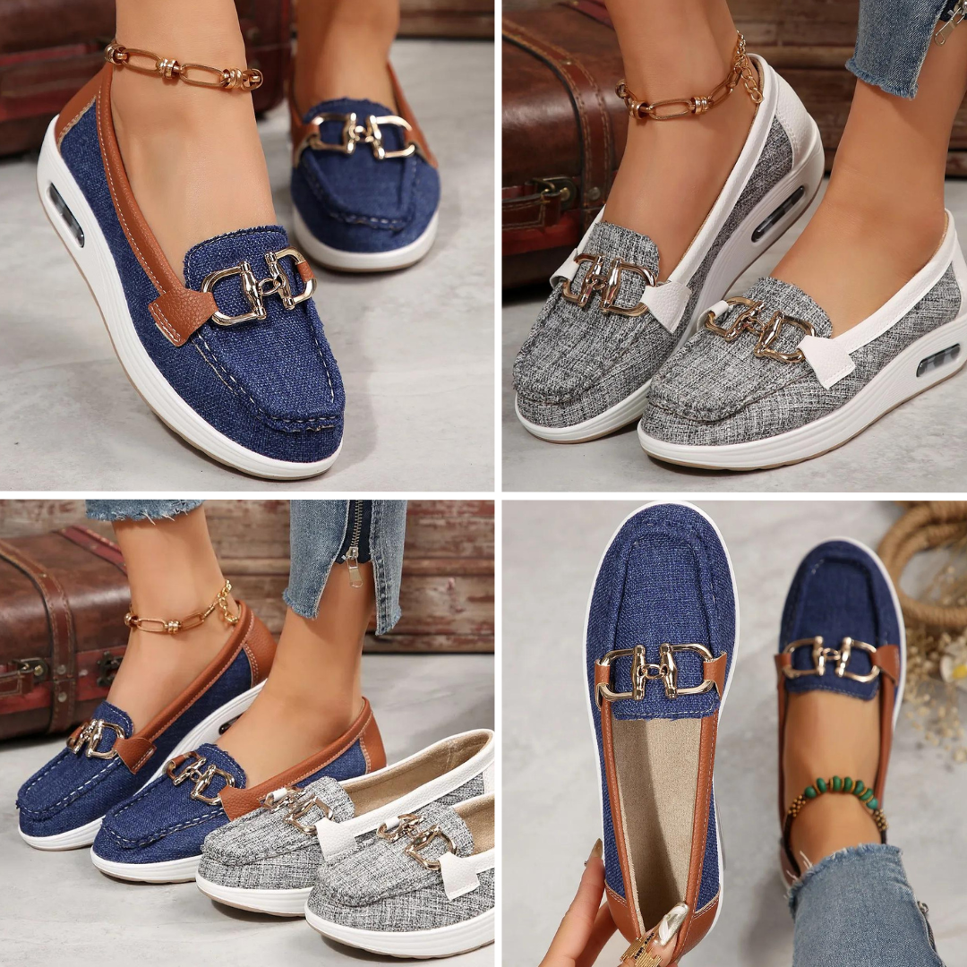 Cristina Marie - Mocassin décontracté pour femme, ultra confortable.