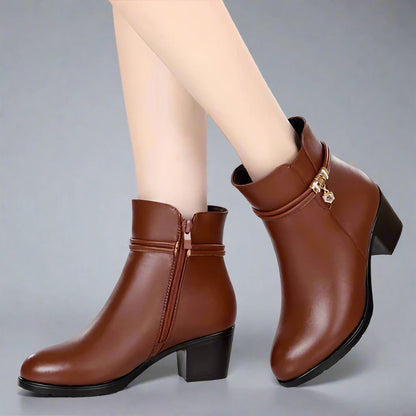 Bottes en cuir véritable ultra confortables