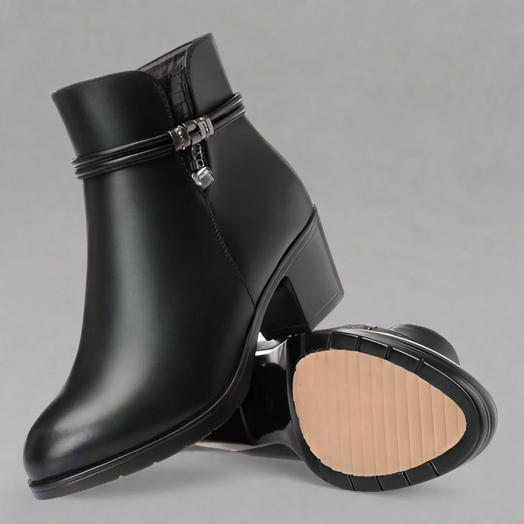 Bottes en cuir véritable ultra confortables