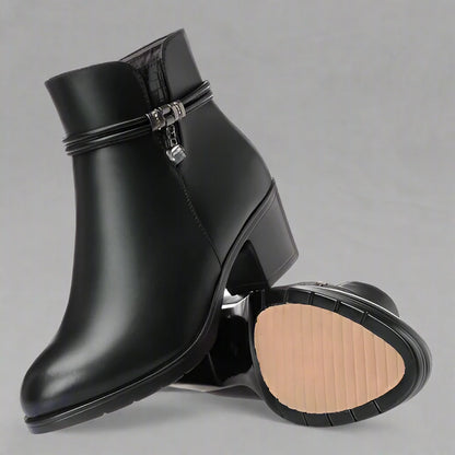 Bottes en cuir véritable ultra confortables