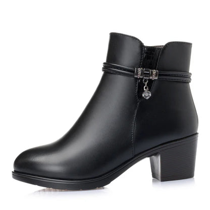 Bottes en cuir véritable ultra confortables