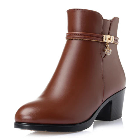 Bottes en cuir véritable ultra confortables