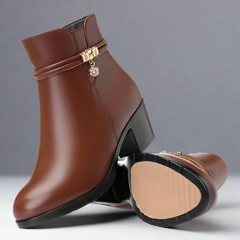 Bottes en cuir véritable ultra confortables