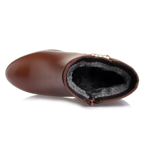 Bottes en cuir véritable ultra confortables