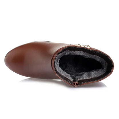 Bottes en cuir véritable ultra confortables